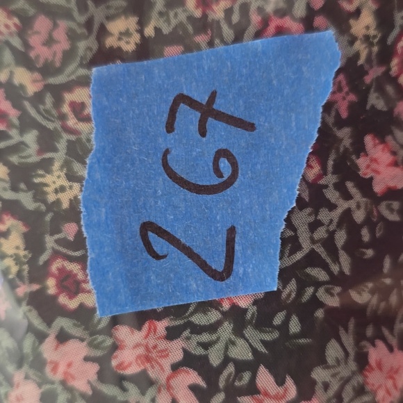 Lulus Maxi Dress Women’s Large Neva Navy Floral Chiffon Slit - Picture 11 of 11